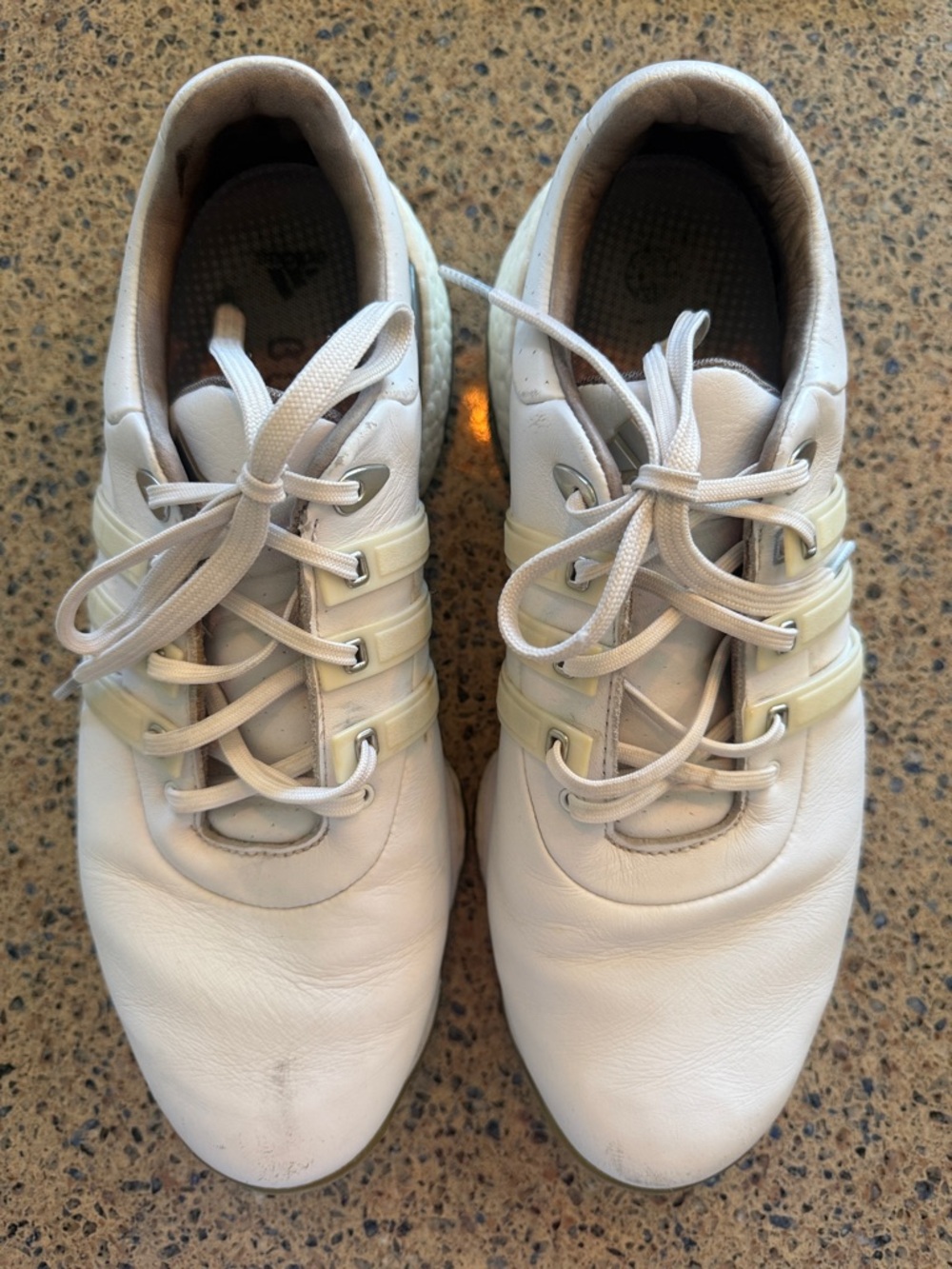 White Adidas Men’s TOUR360 Golf Shoes